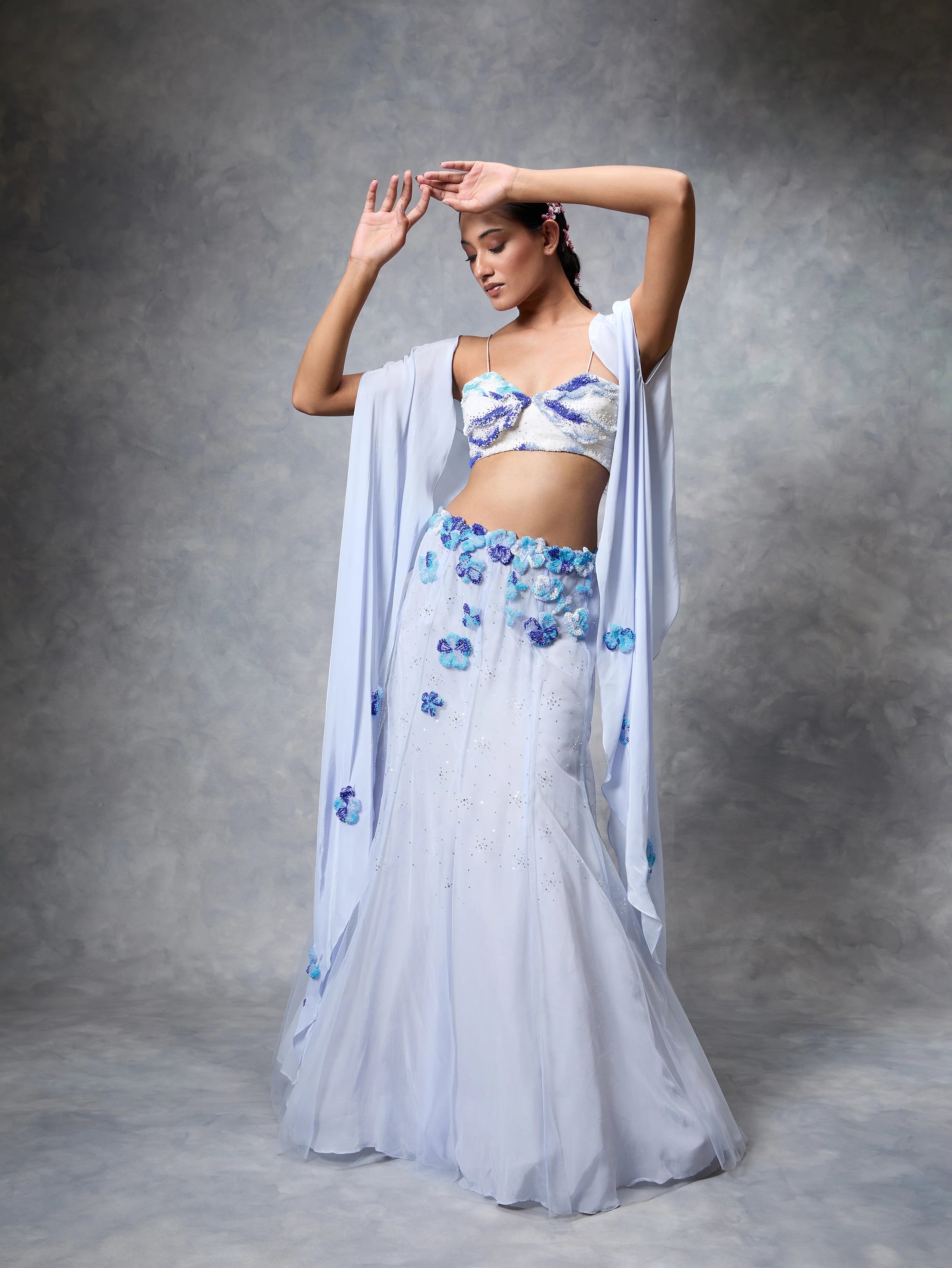 The Ocean Lehenga Set