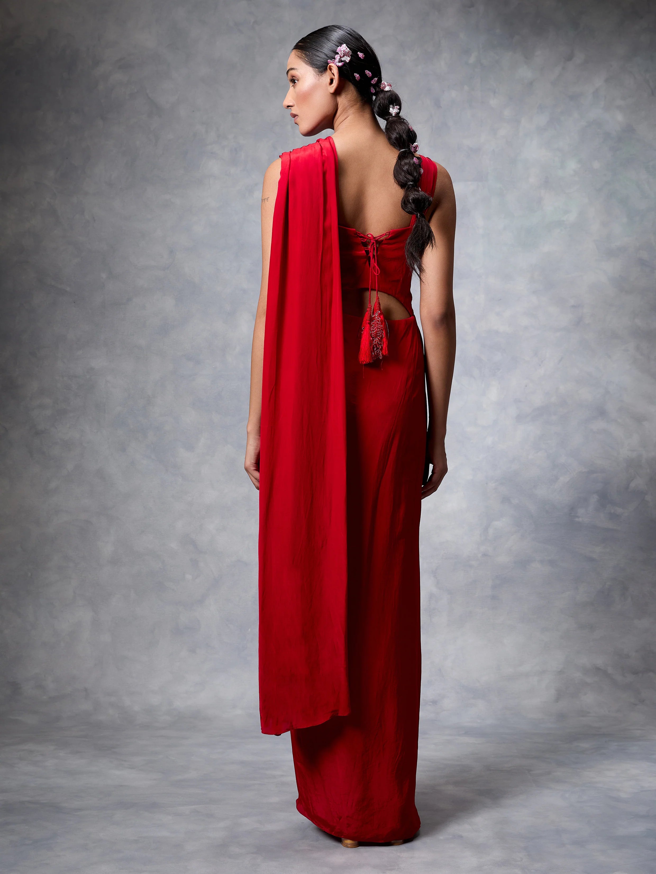 The Ruched Saree Dress