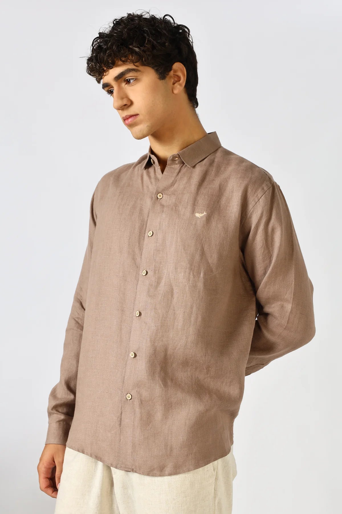 SANDSTONE 100% LINEN 60S LEA SHIRT