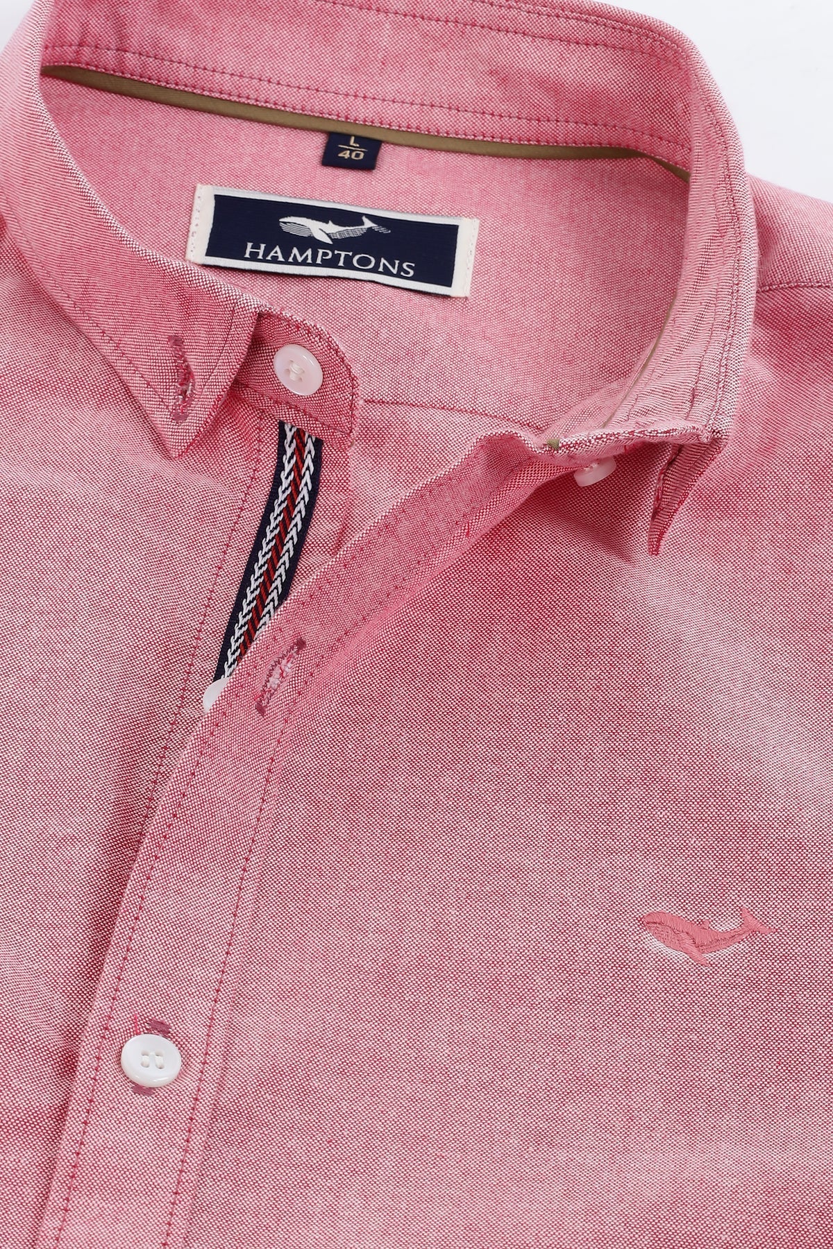 Coral Rose Pre-washed Oxford Shirt