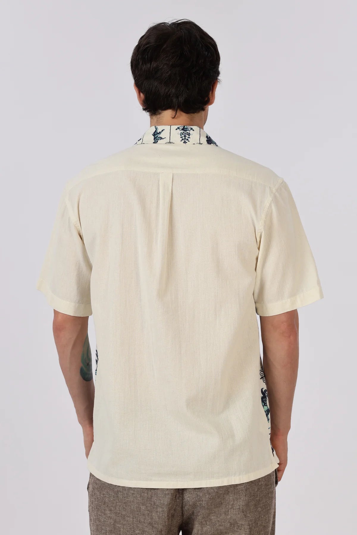 Heritage Rider Printed Cuban Collar Shirt