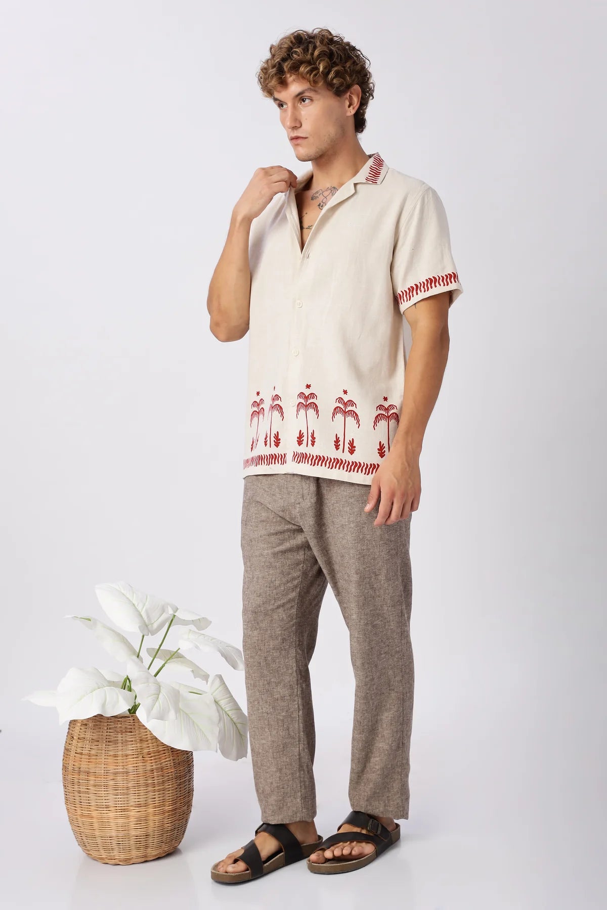 Red Dune Printed Shirt