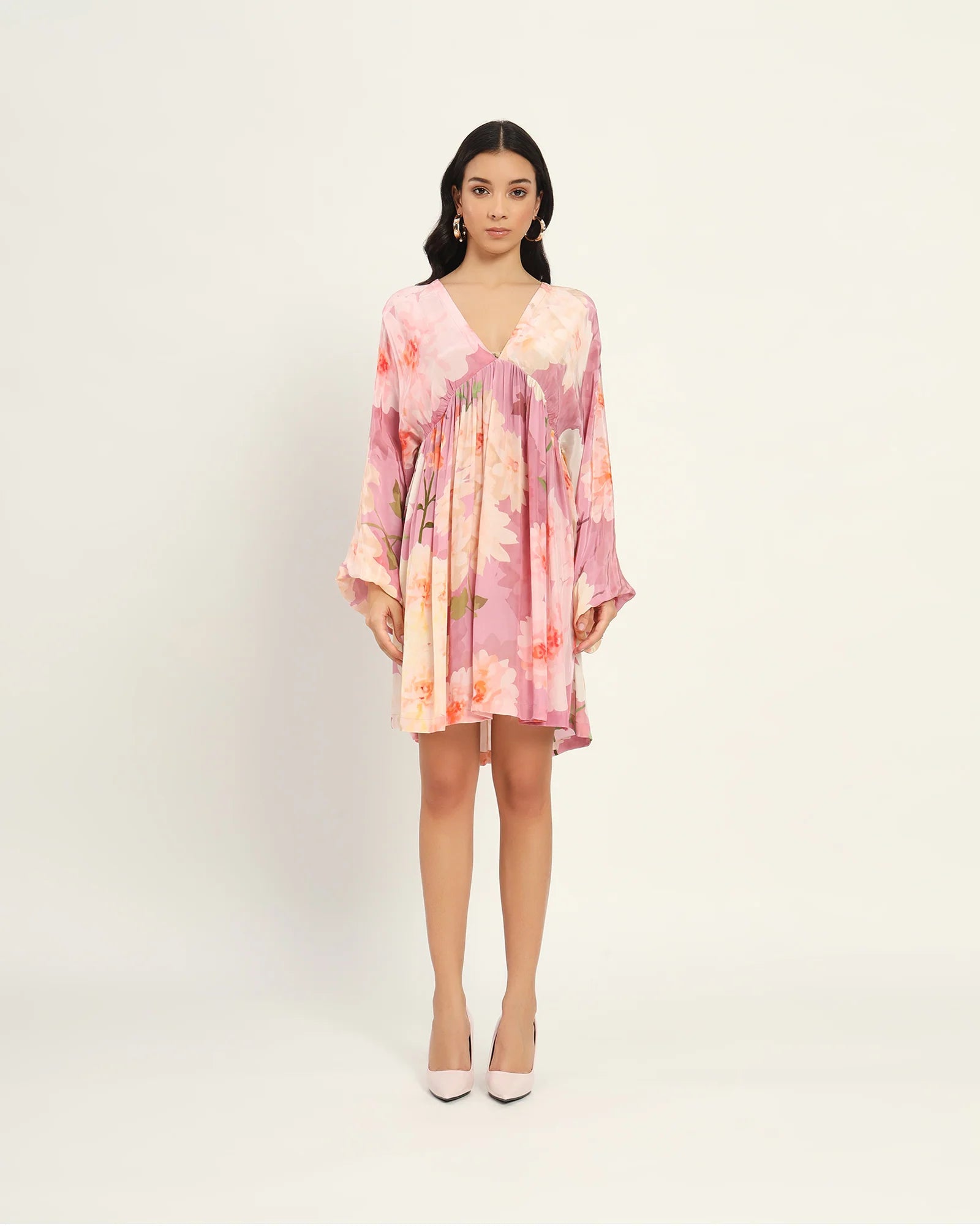 Pastel Pink floral floral dress