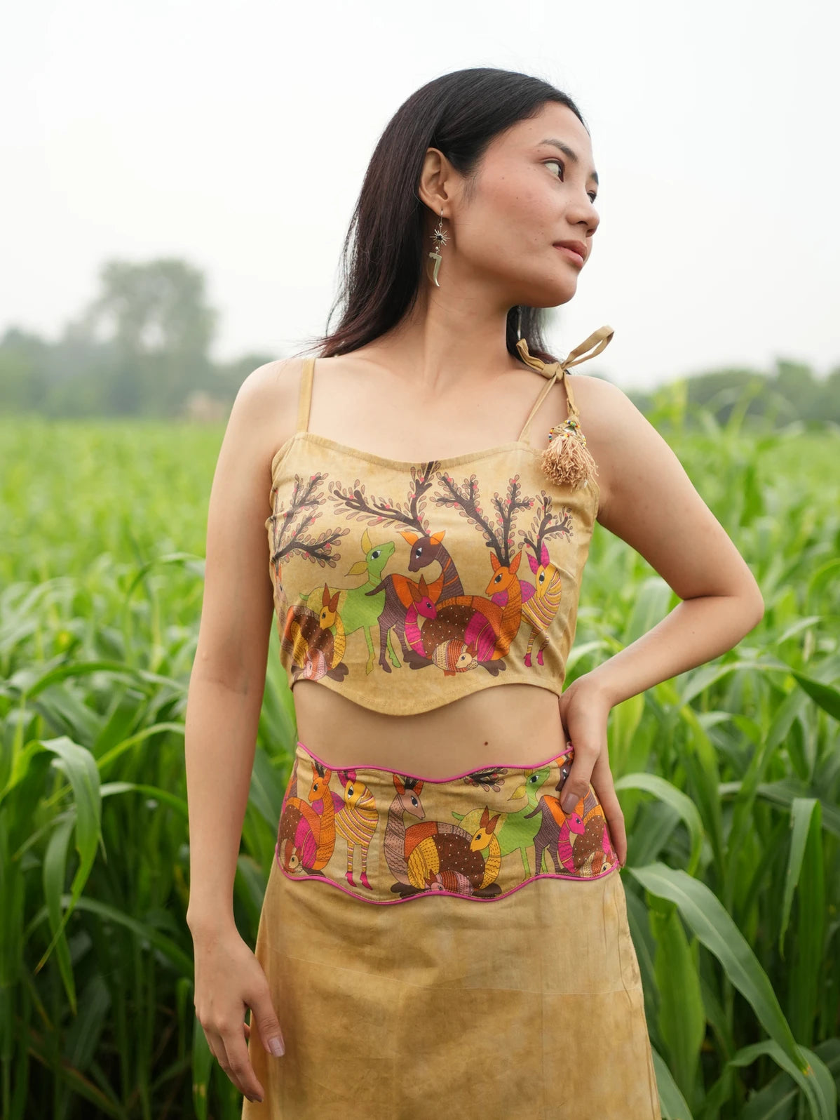 Mrig-Bagh Midi Skirt