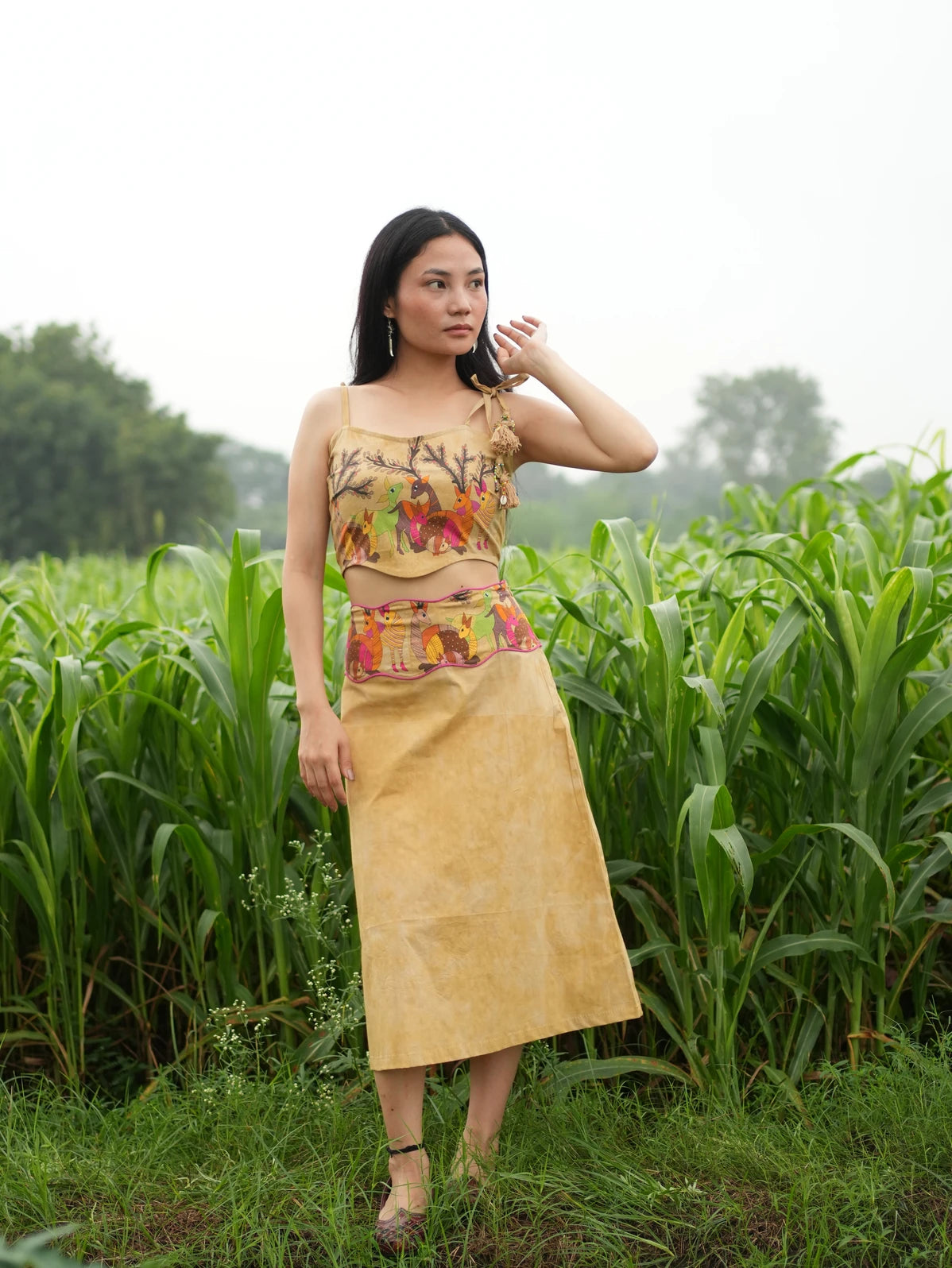 Mrig-Bagh Midi Skirt