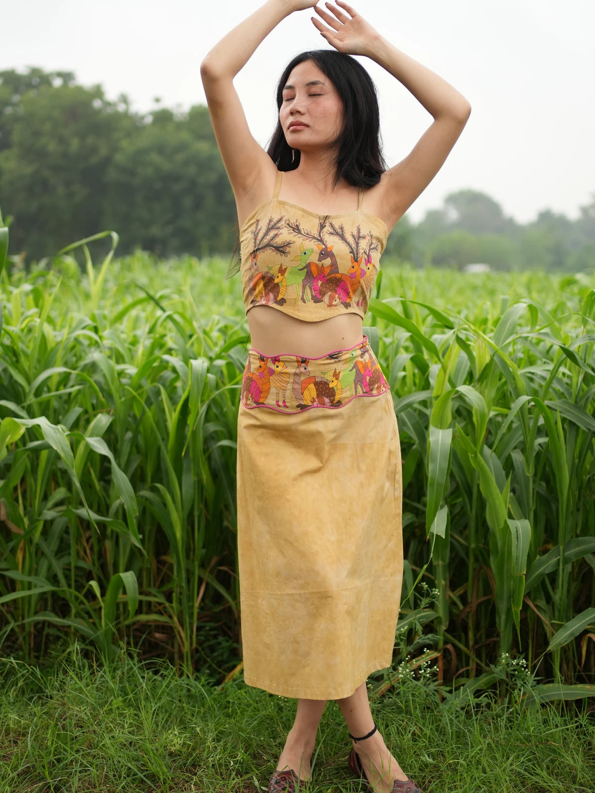 Mrig-Bagh Midi Skirt