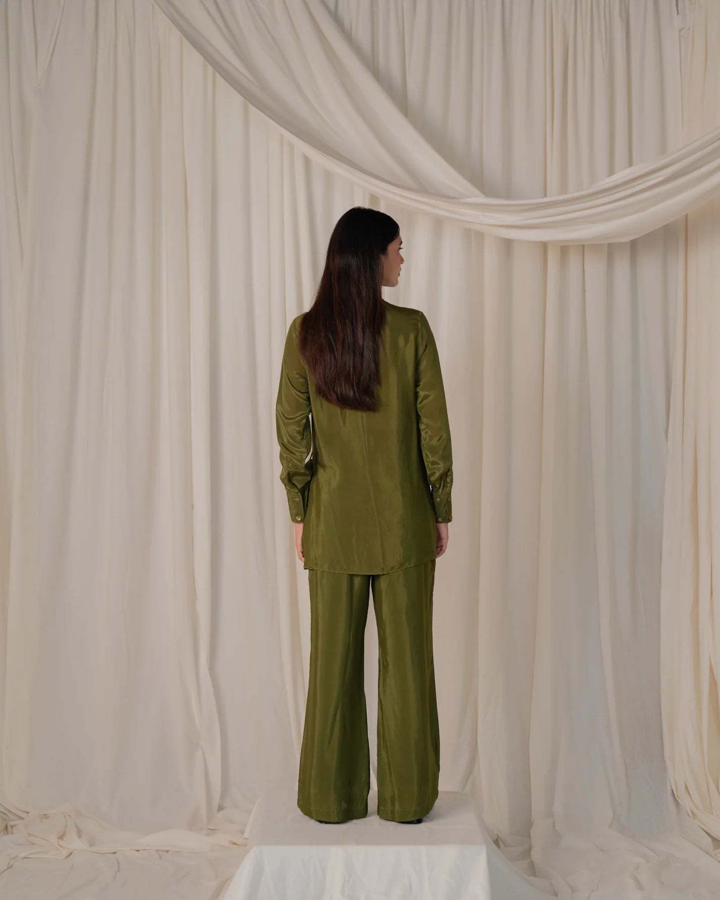 Green Flap Shirt Coord