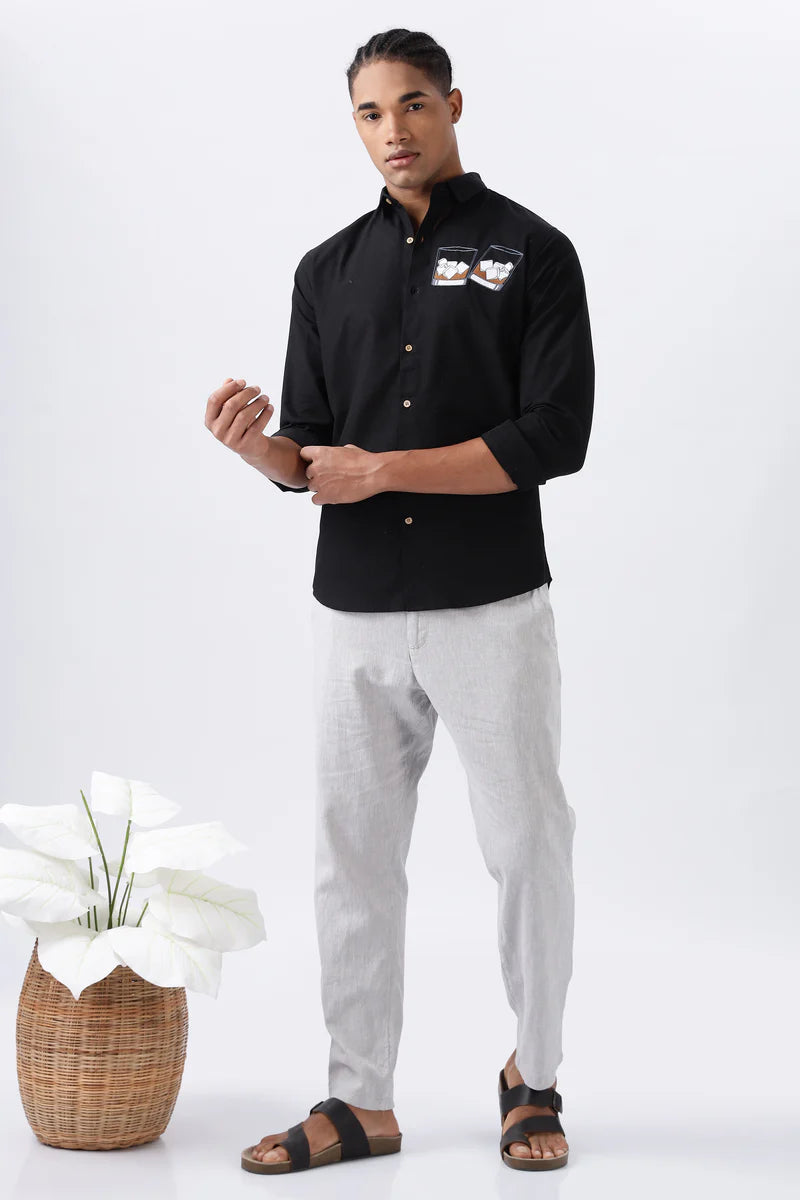 Whiskey Tales Embroidered Shirt