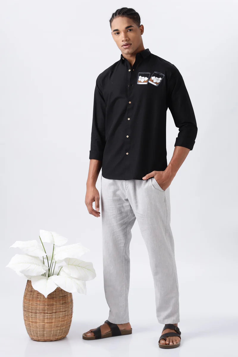 Whiskey Tales Embroidered Shirt