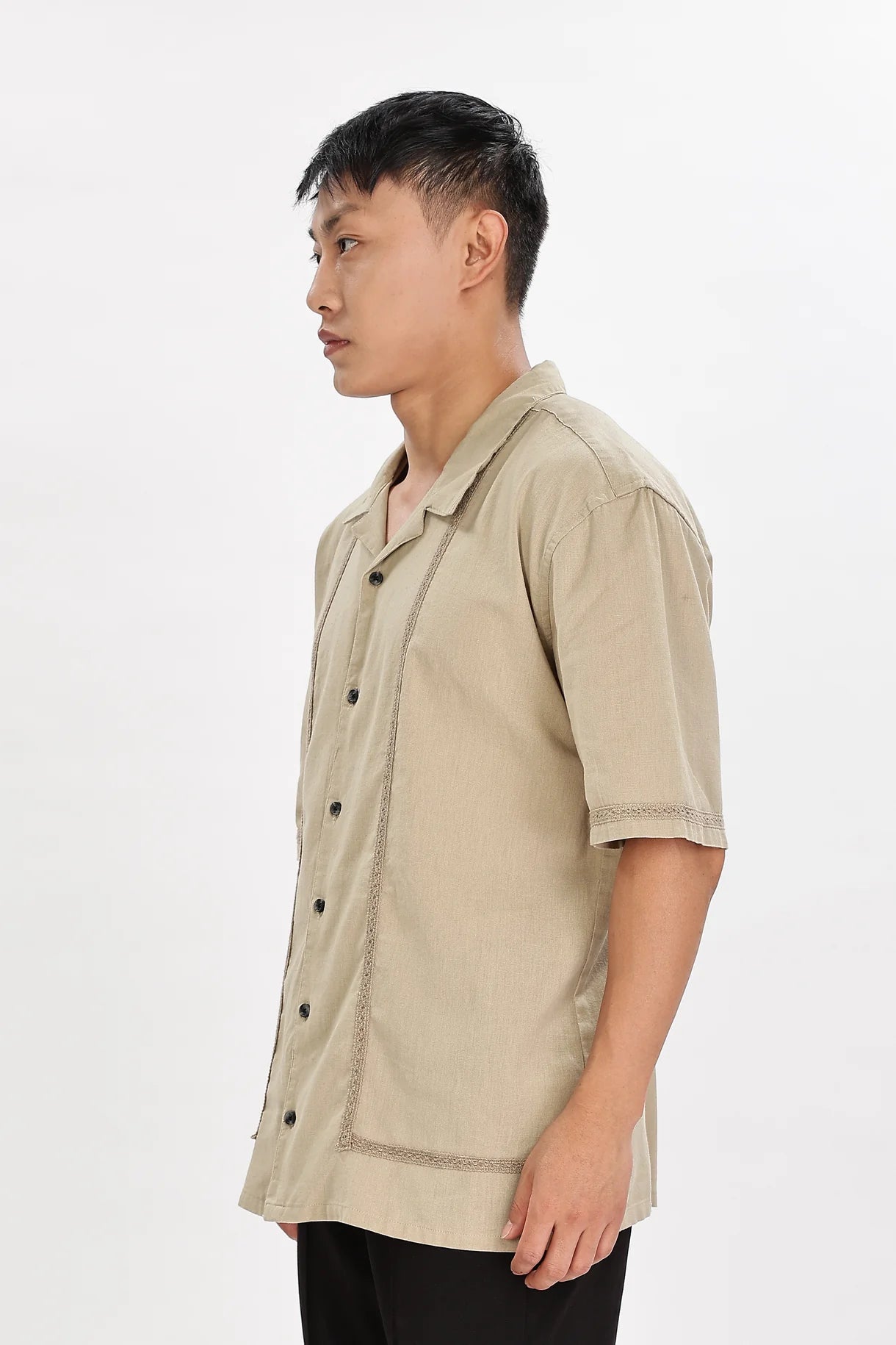 Amalfi Embriodered Linen Shirt