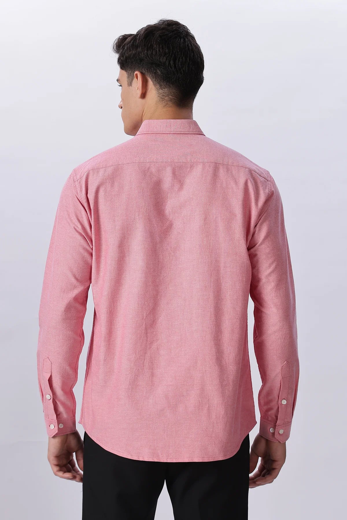Coral Rose Pre-washed Oxford Shirt