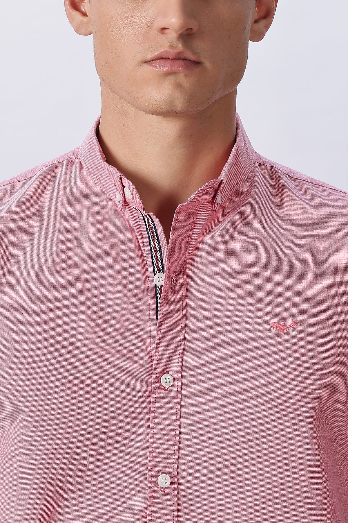 Coral Rose Pre-washed Oxford Shirt