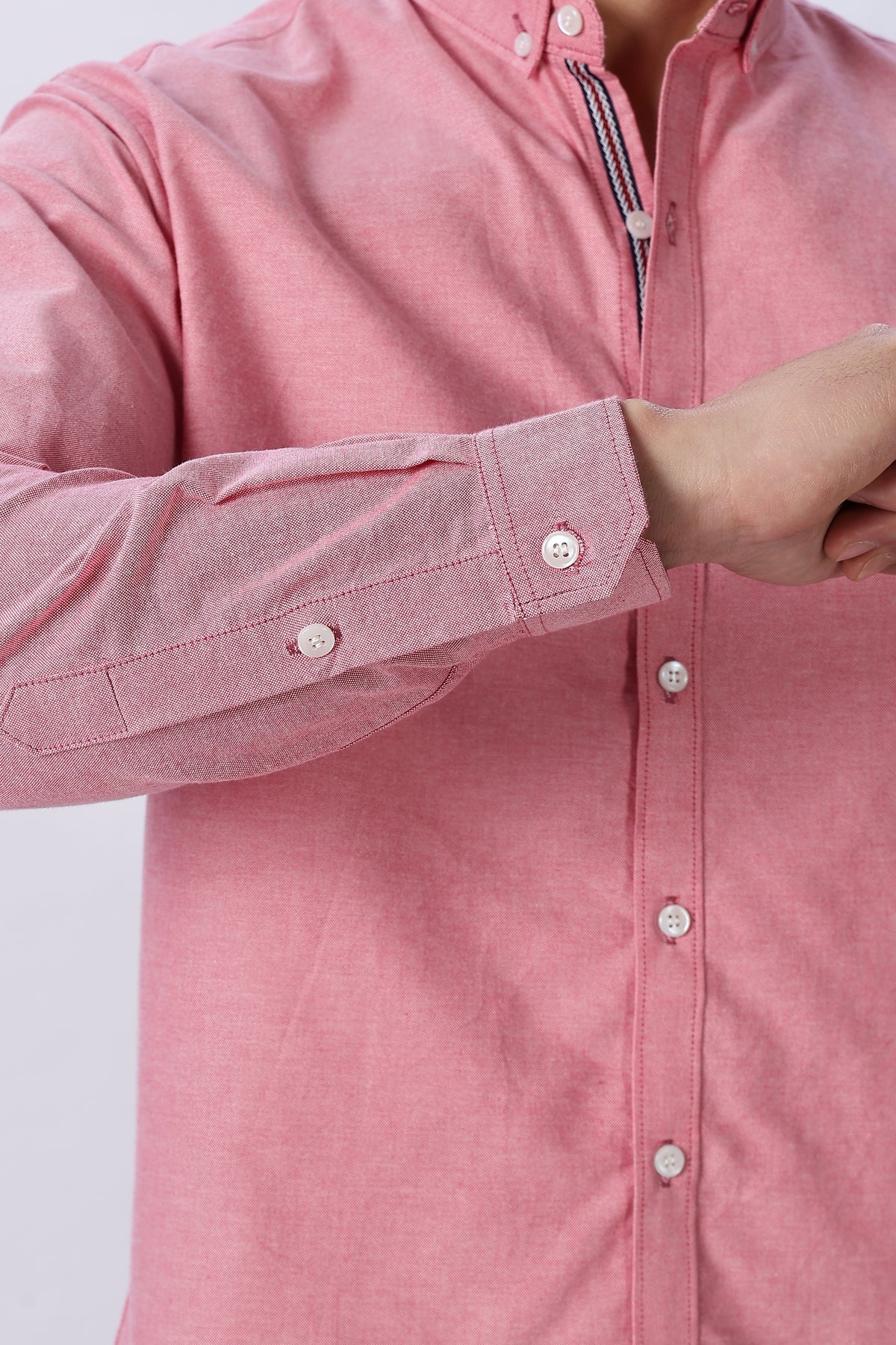 Coral Rose Pre-washed Oxford Shirt