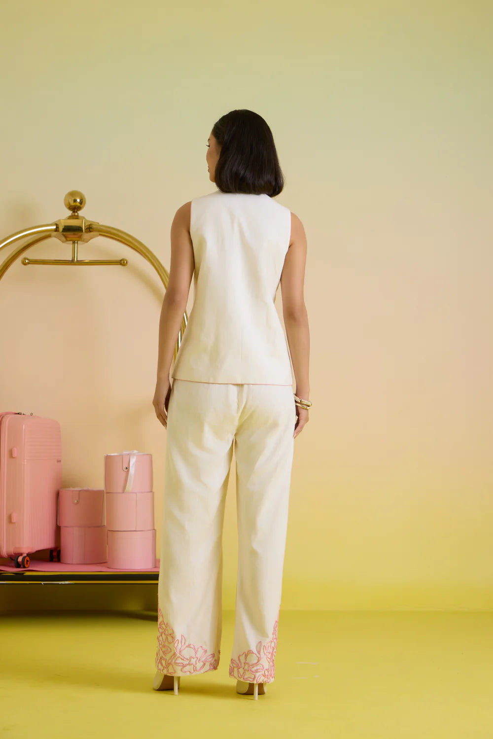 Gelato tie-front vest