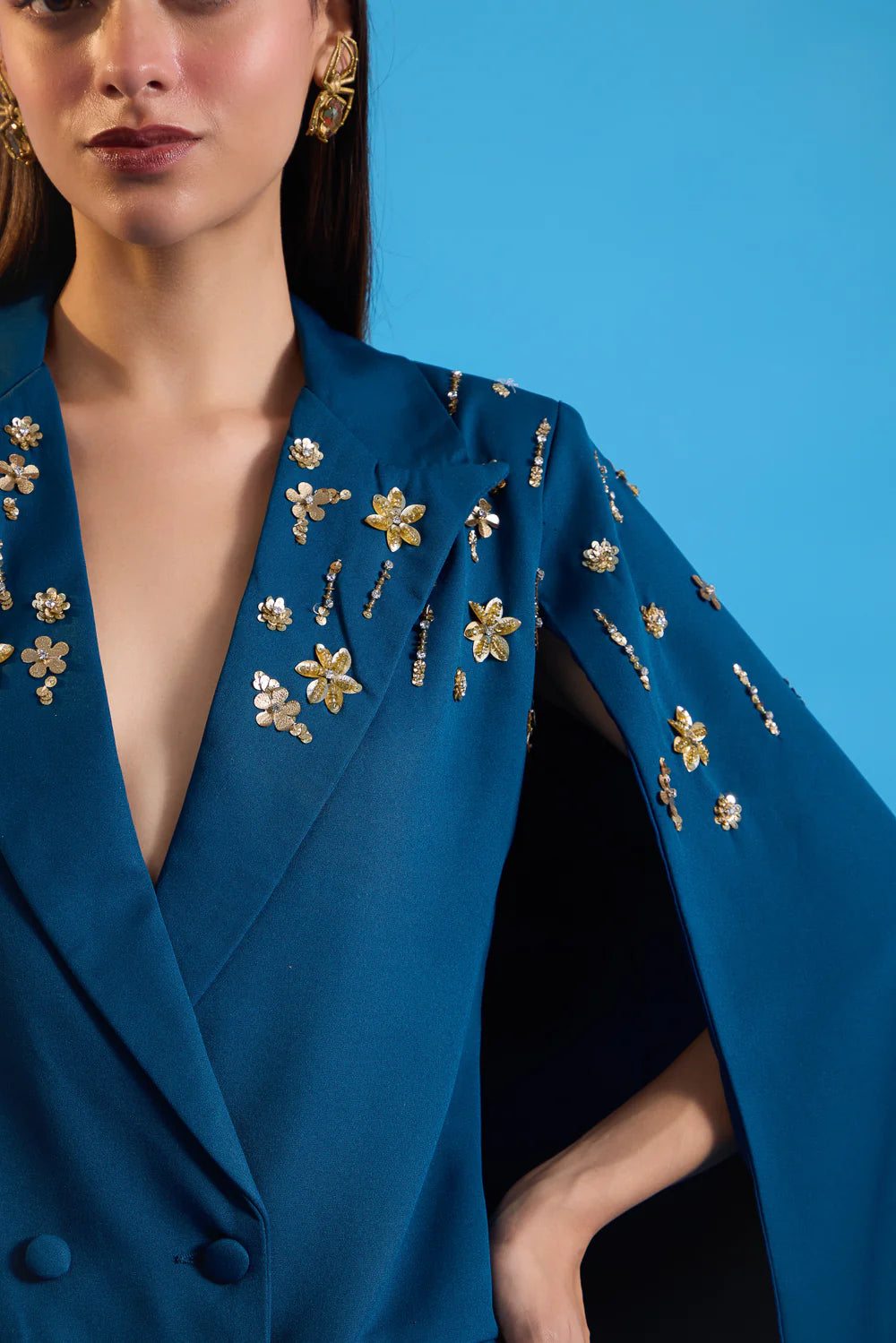 Gilded Blazer Dress