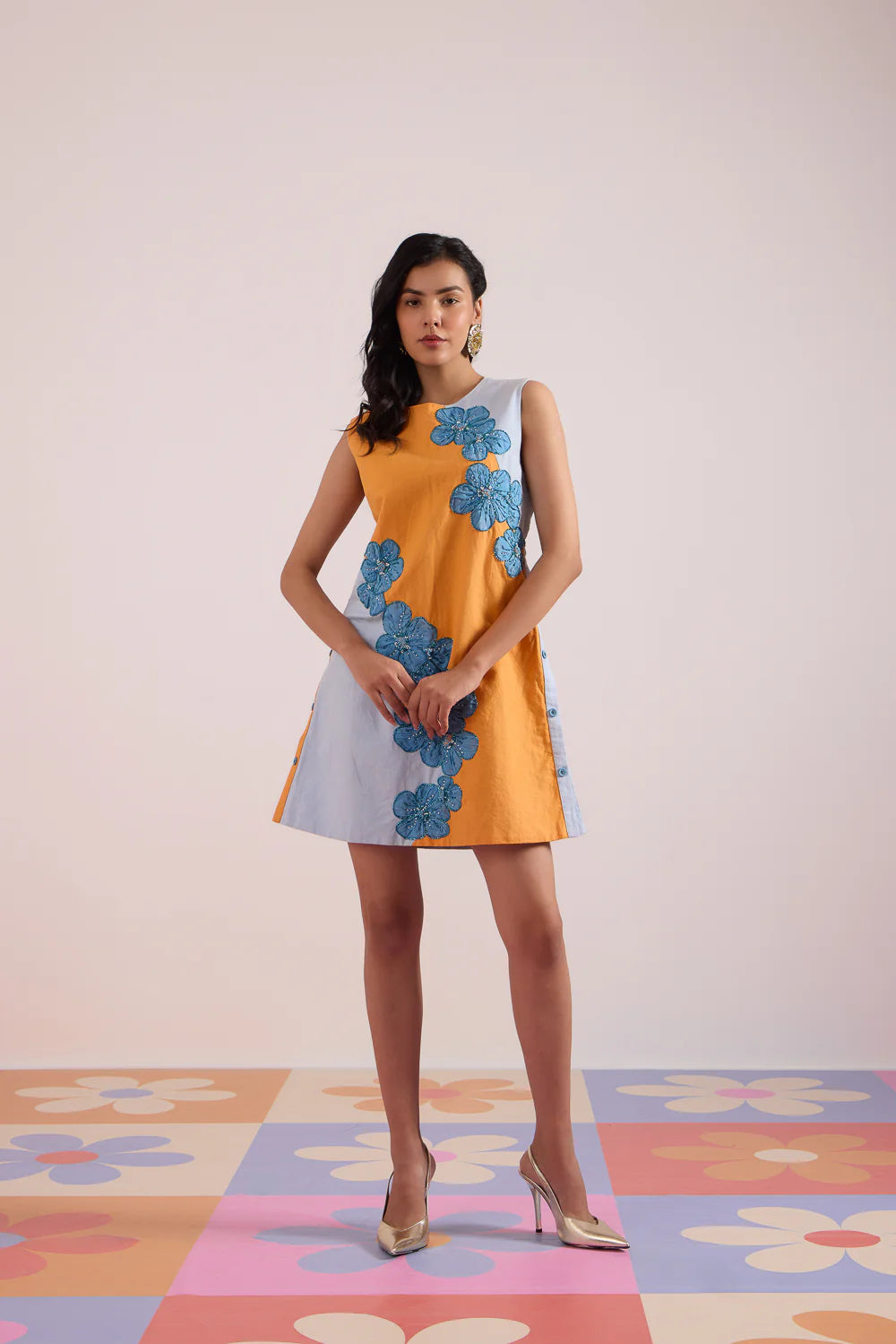 Tangerine Burst Dress