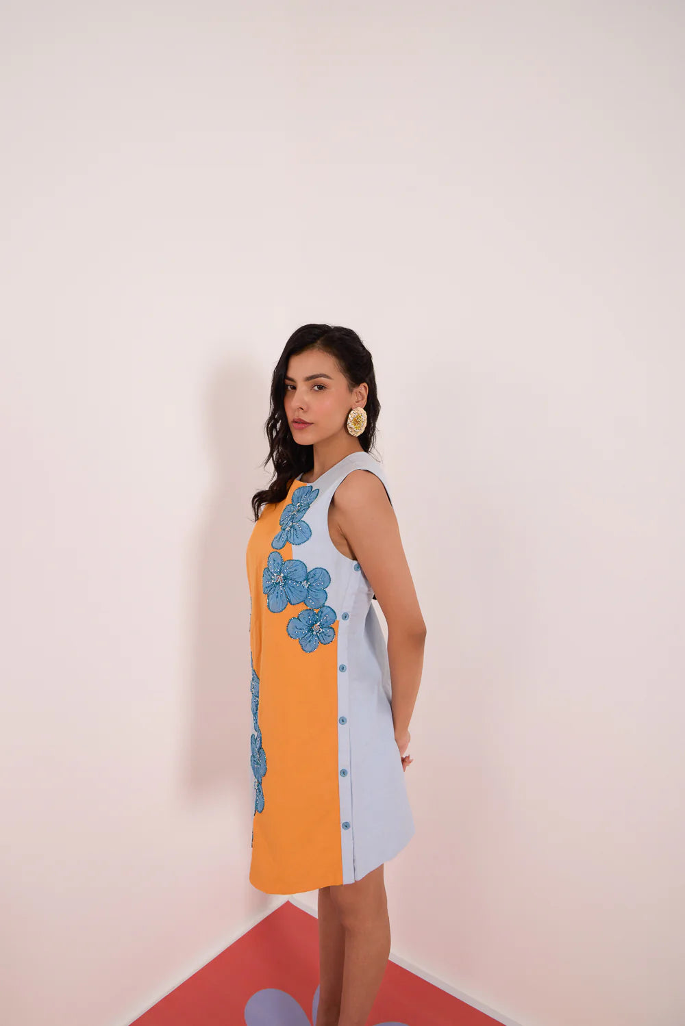 Tangerine Burst Dress