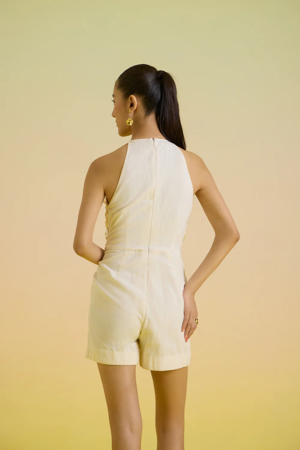 Ivory shell romper