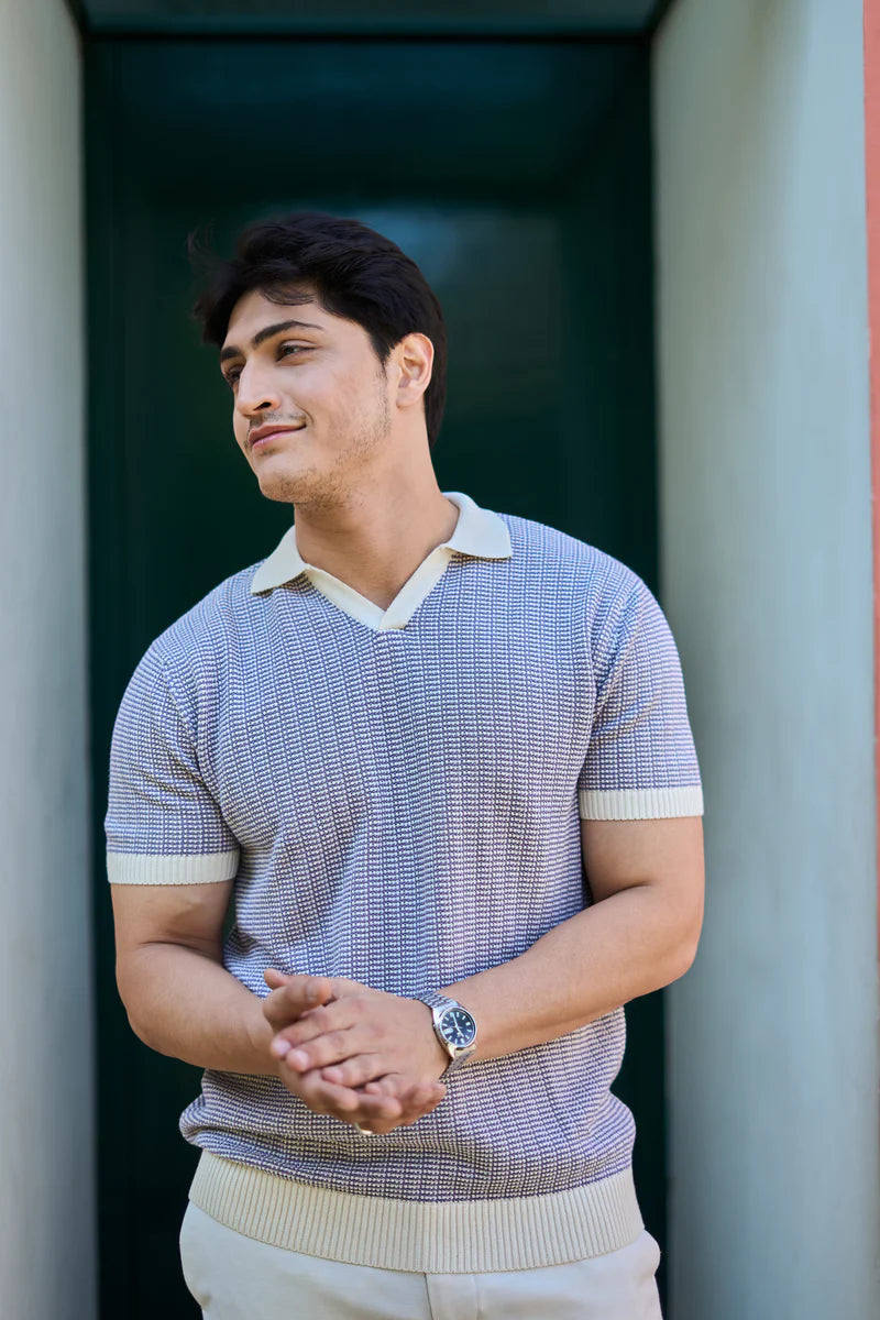 Roman Purple & White Old Money Polo