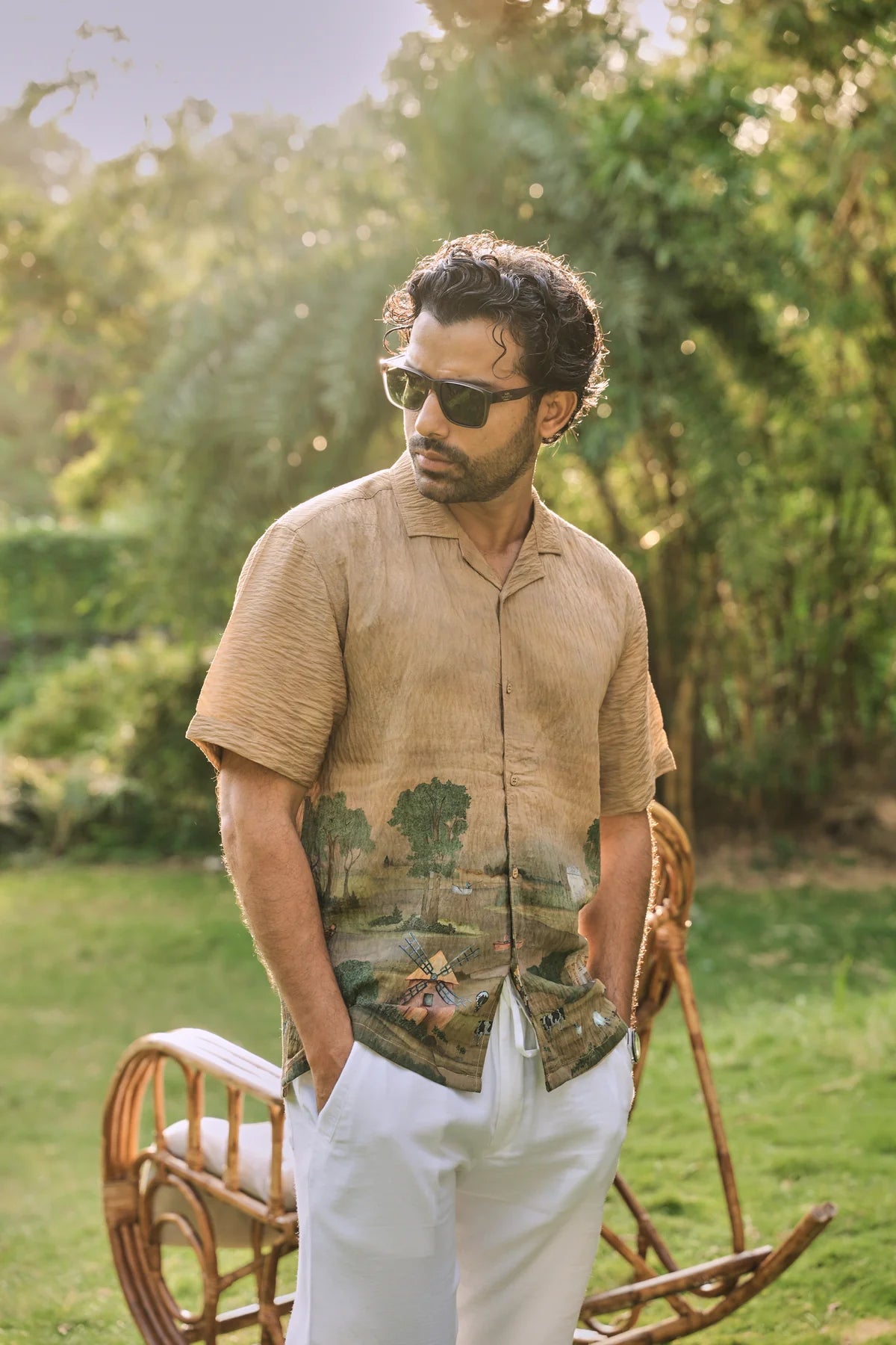 Countryside Escape Cuban Collar Shirt