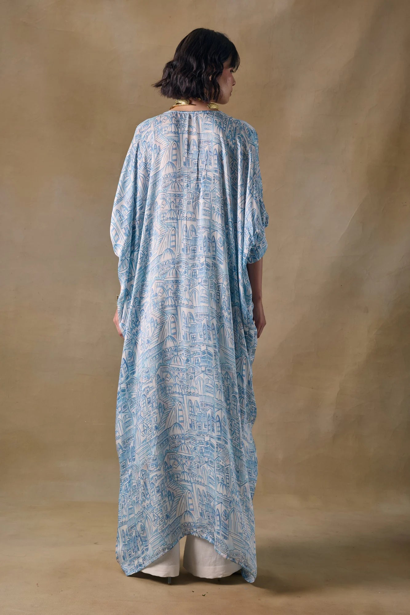 Blue Landscape Kaftan