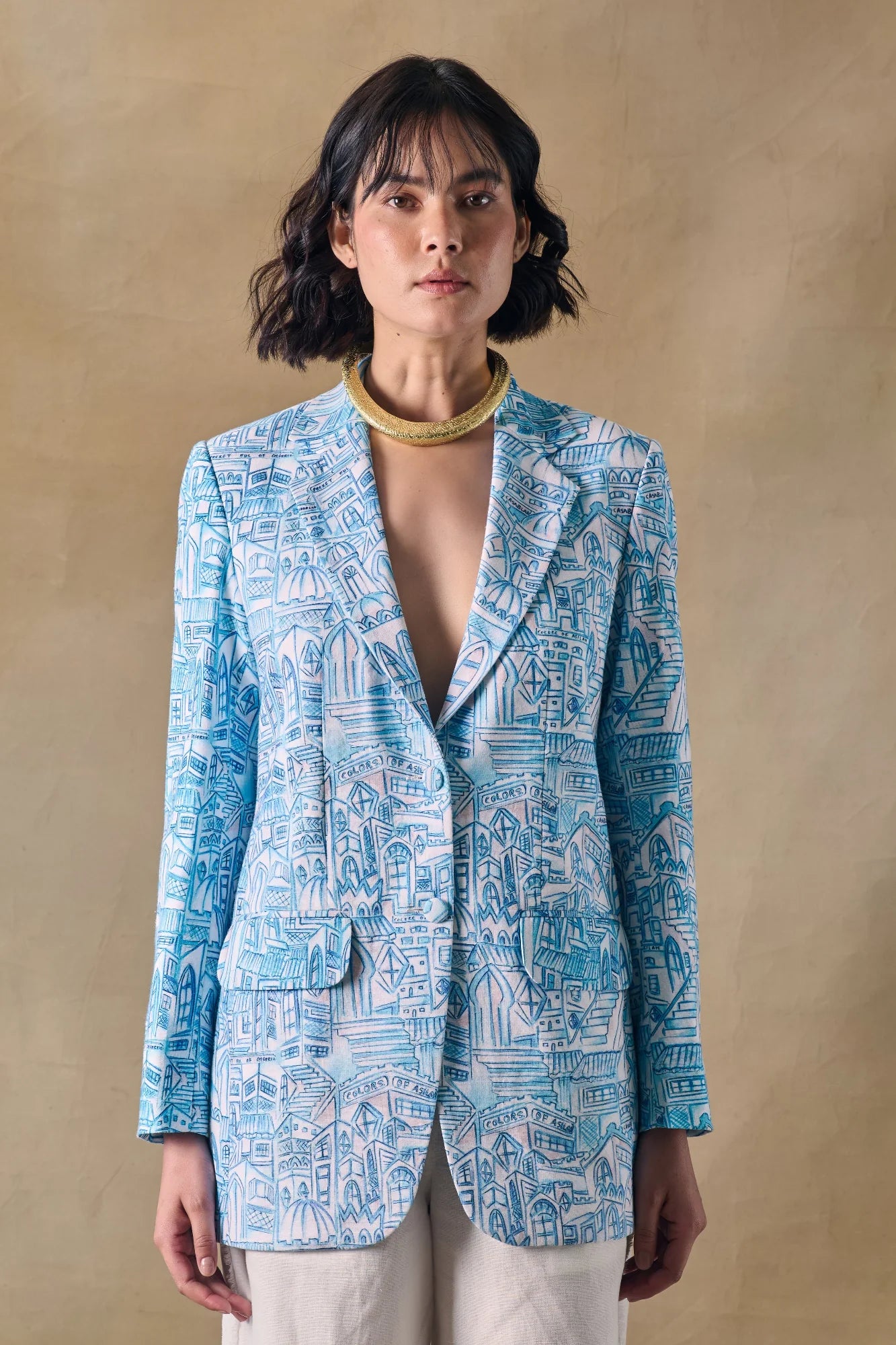Blue Landscape Blazer