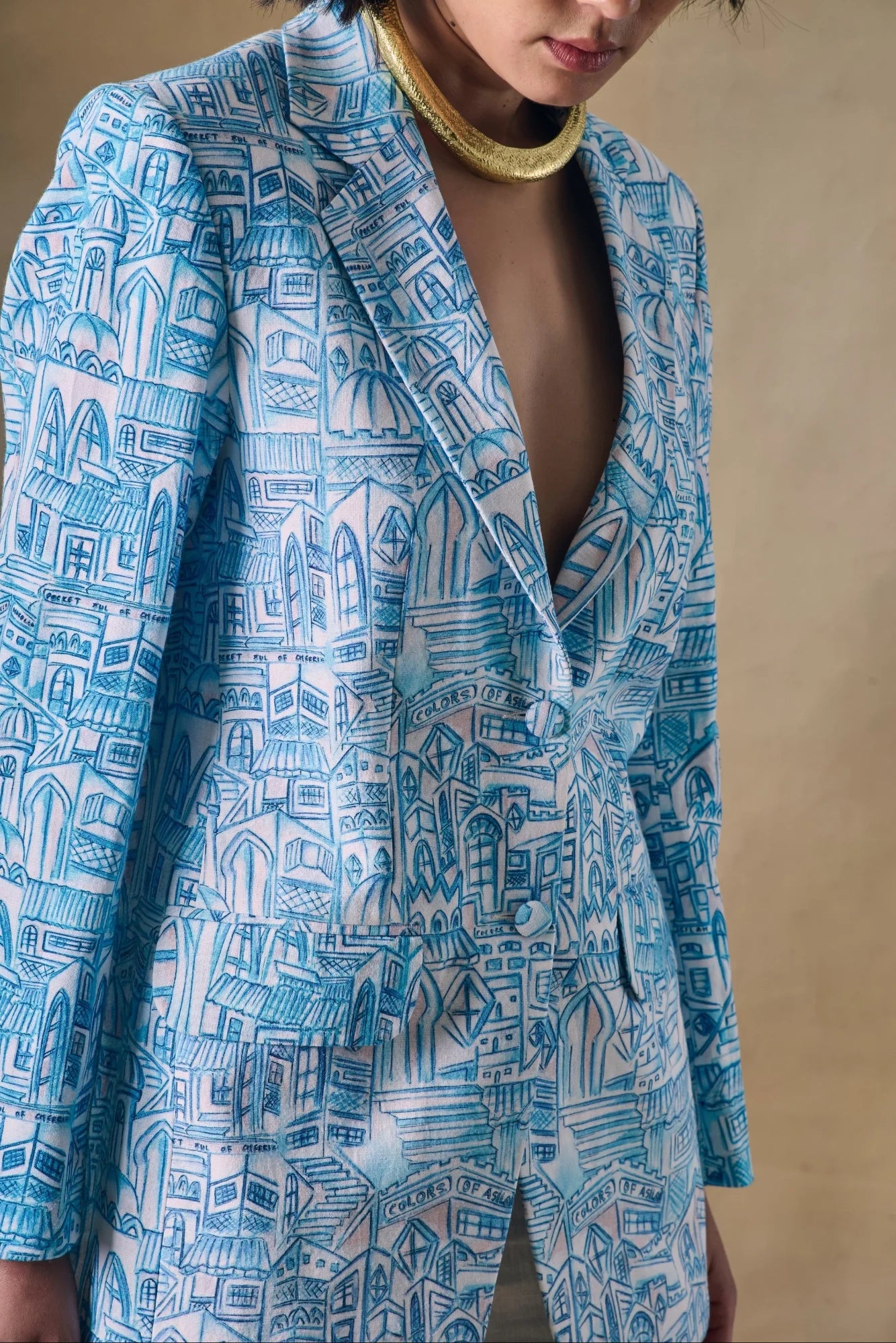 Blue Landscape Blazer