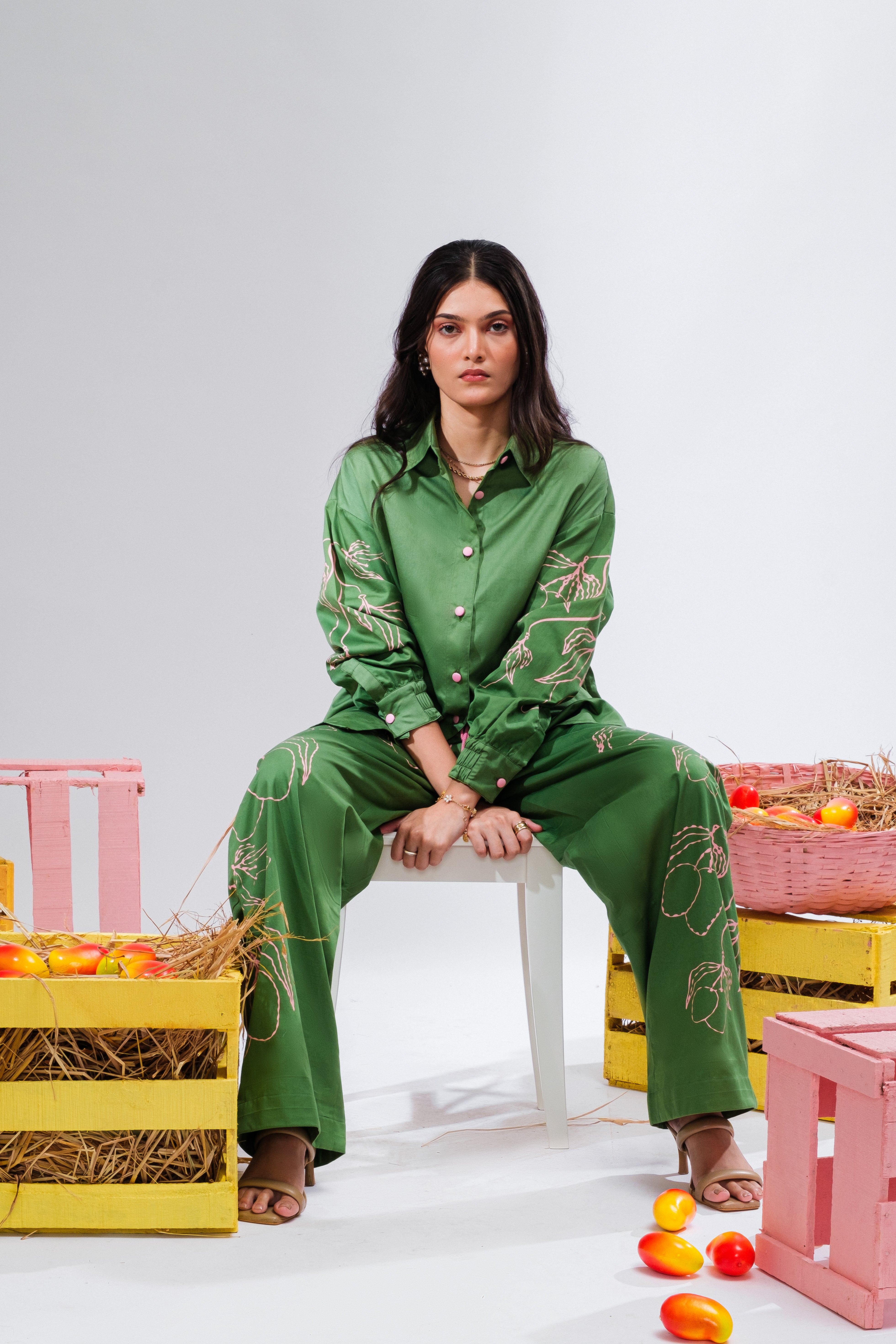 Mango Margherita- Green Co-ord Set