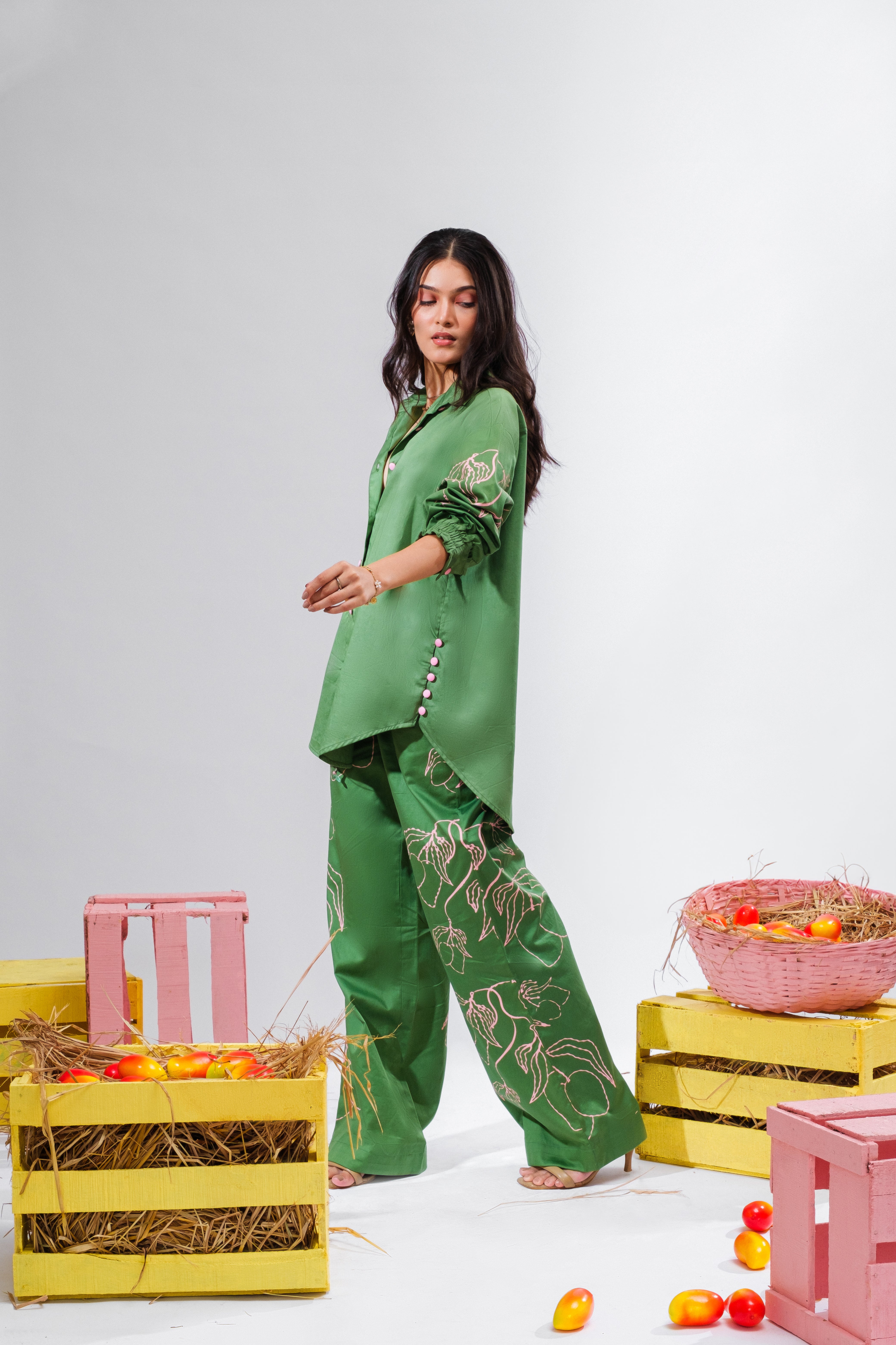 Mango Margherita- Green Co-ord Set