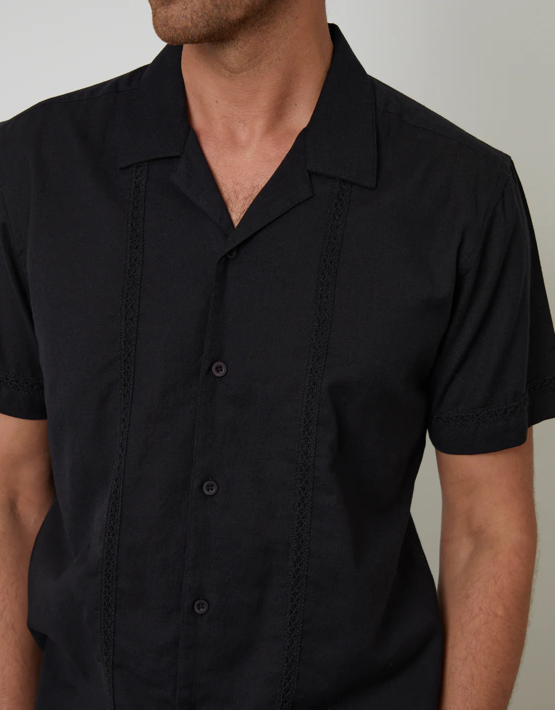 Trim Linen Shirt