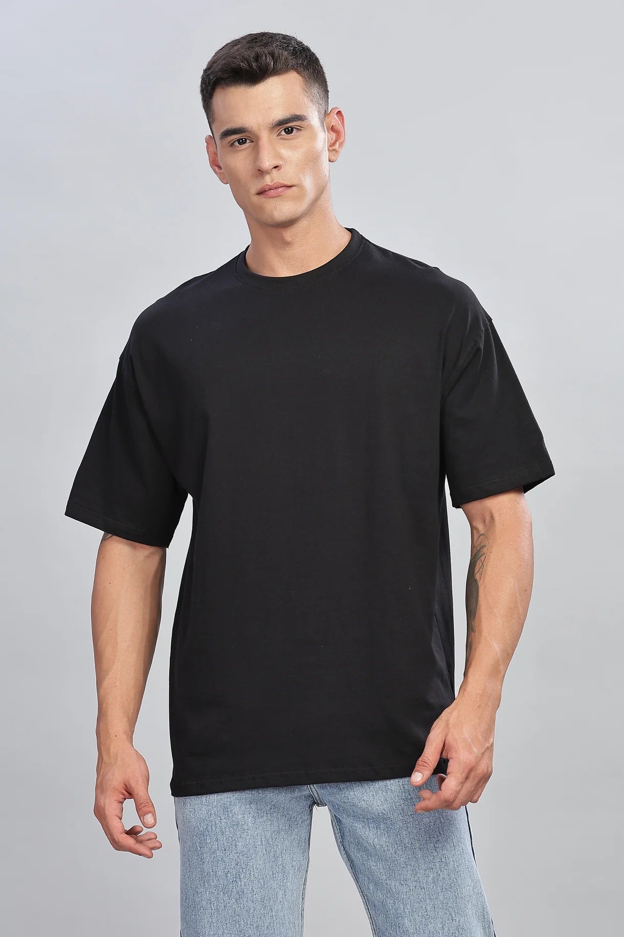 Ocean Print Drop Shoulder T-shirt