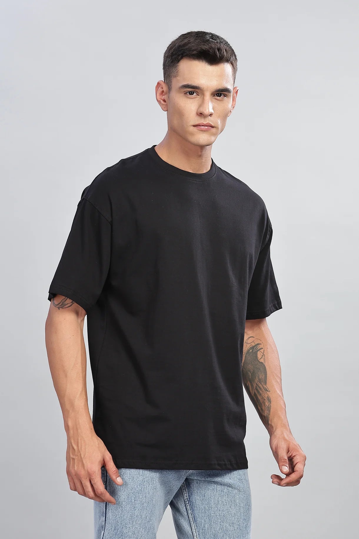 Ocean Print Drop Shoulder T-shirt