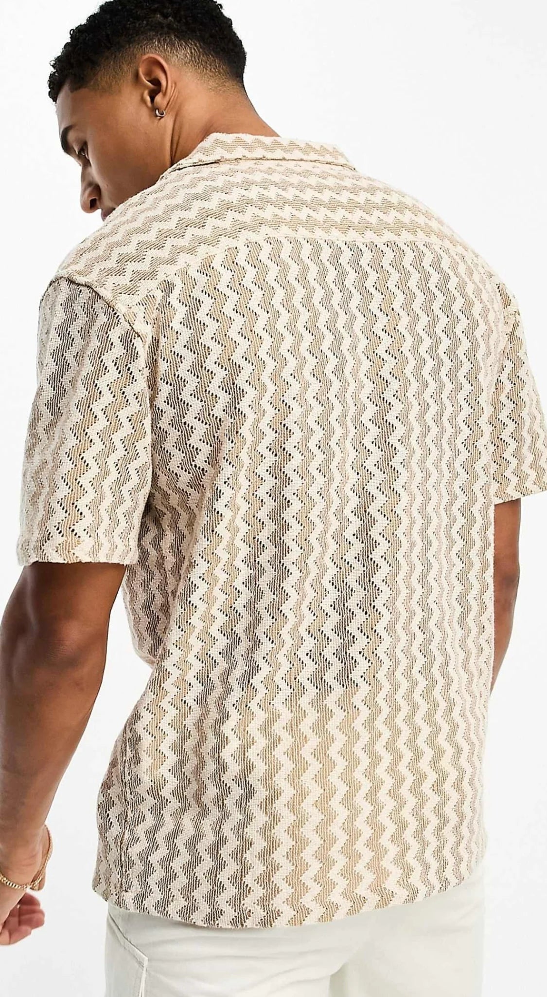 Crochet Beige Shirt