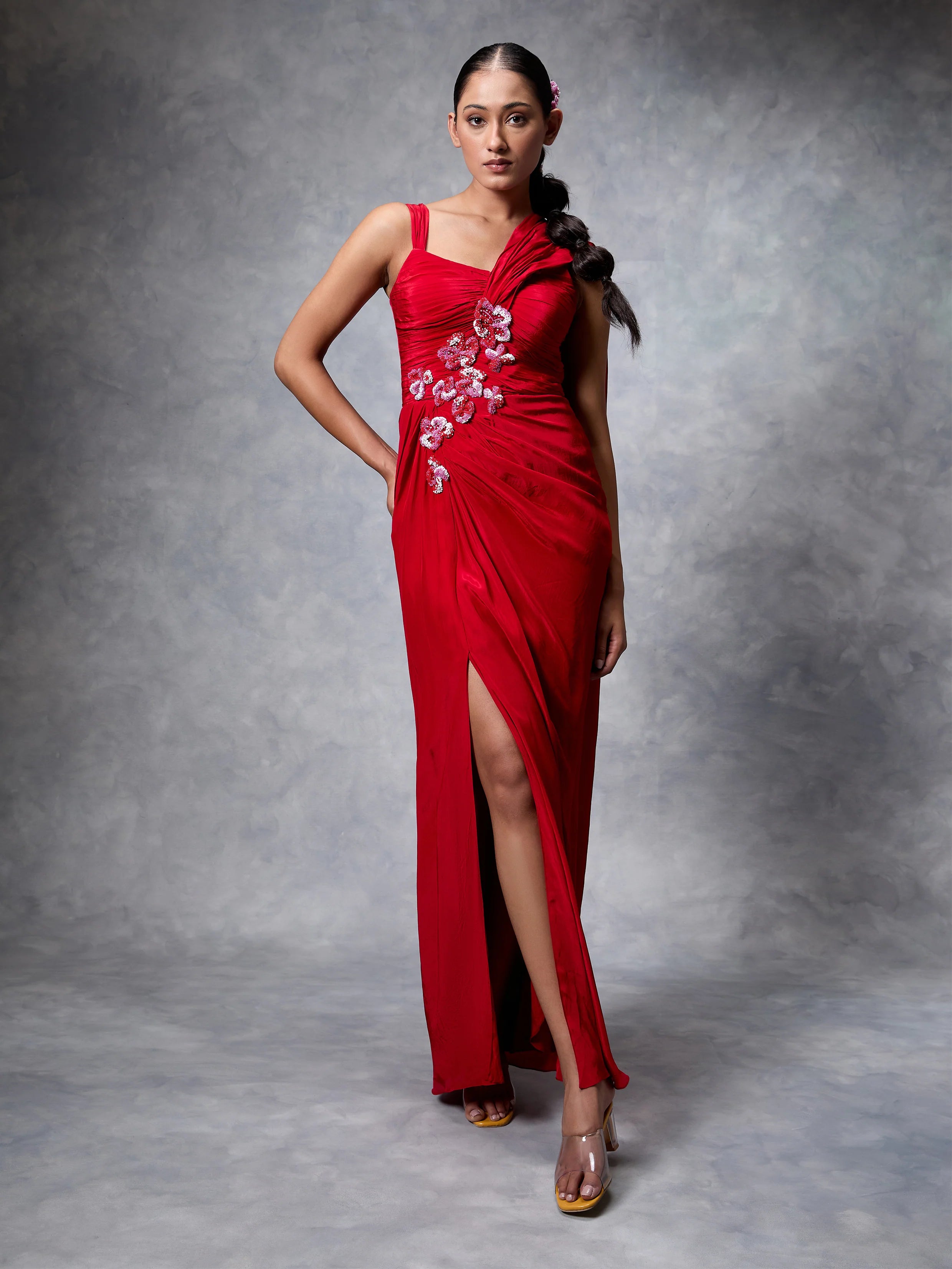 The Ruched Saree Dress