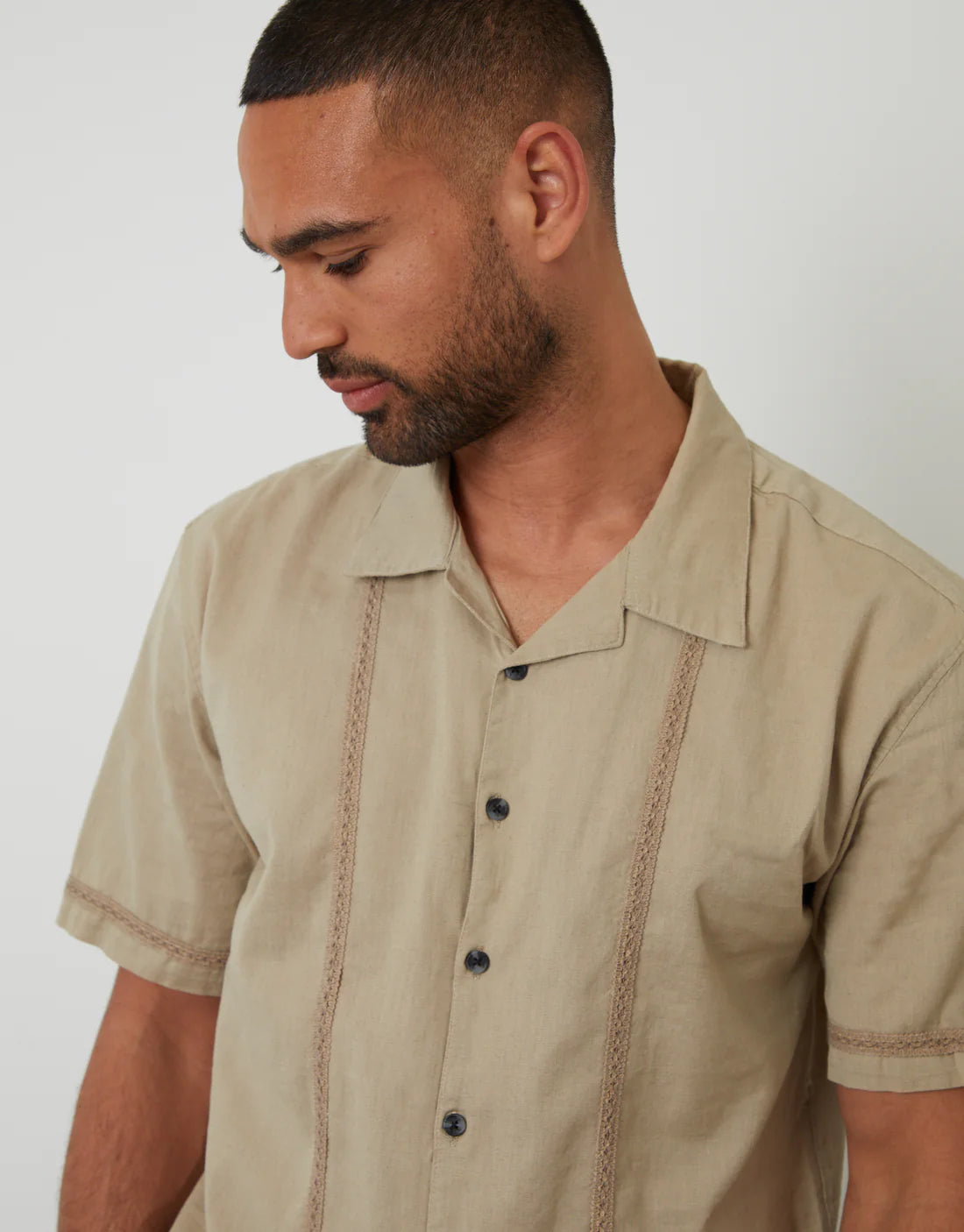Amalfi Embriodered Linen Shirt