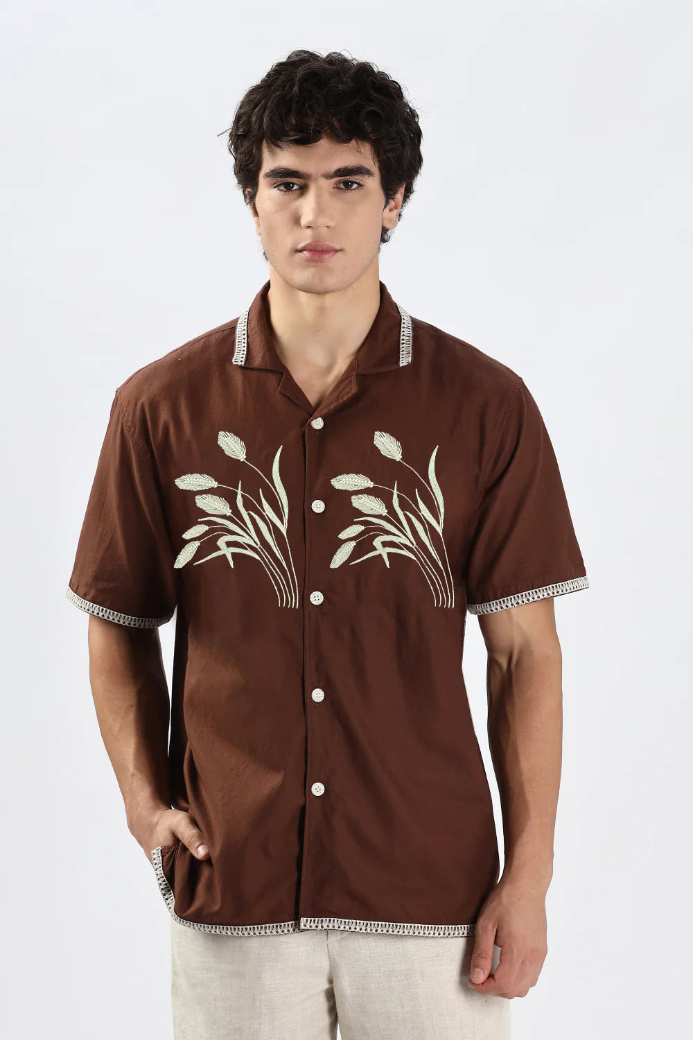 Houston Barley Embroidery Shirt