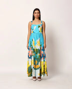 Kosumosu blue dress
