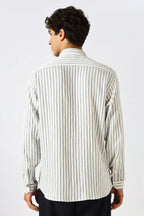 Ocean Hues Striped Seer Sucker Essential Shirt