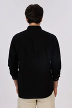 Shadow Grove Owl Embroidered Shirt