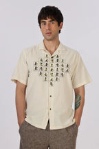 Atlas Mosaic Printed Cuban Collar Shirt