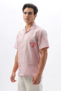Best seller Pink Floral Embroidery Shirt