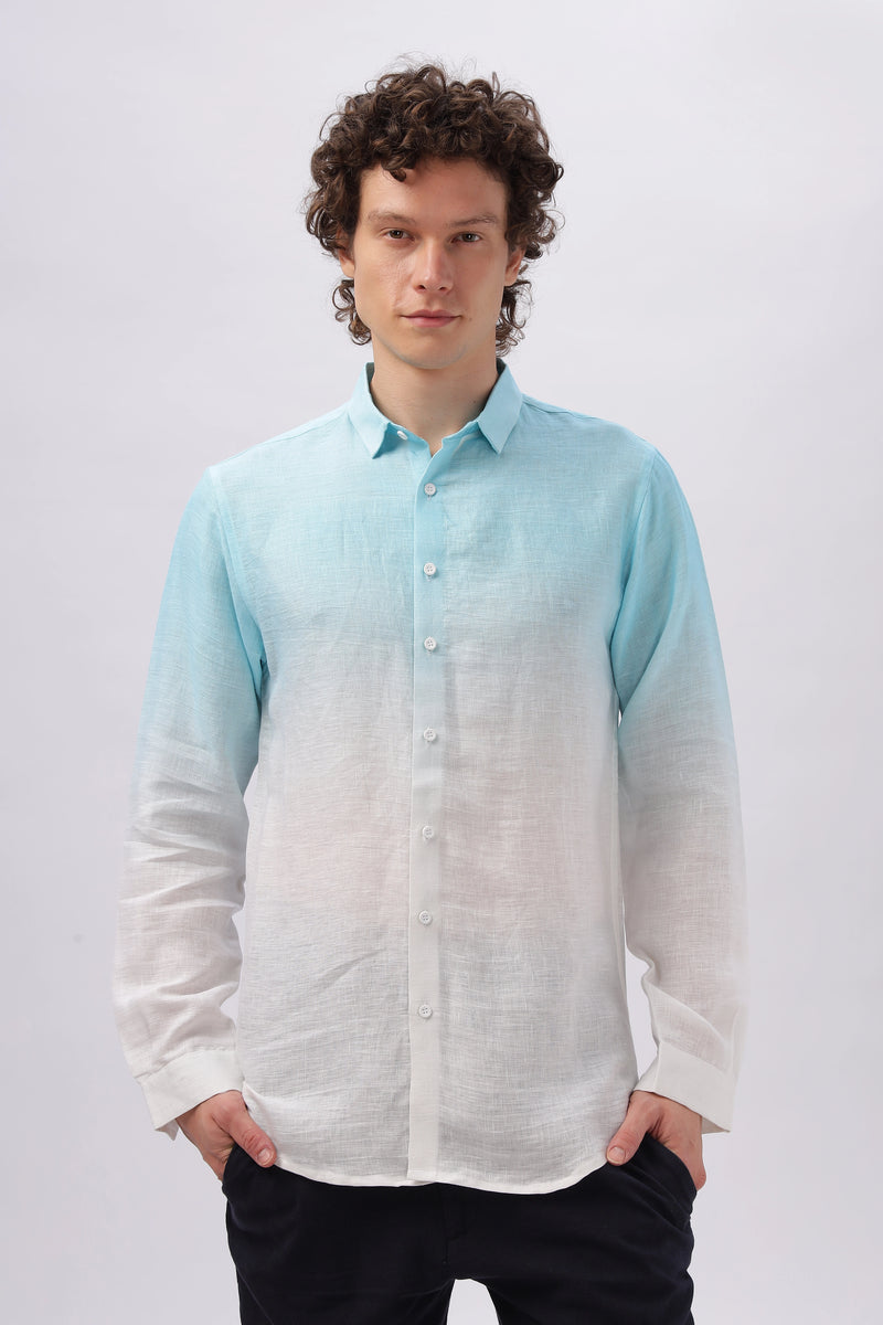 Ombrè 100% Natural Skyler Blue Shirt