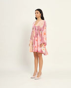 Pastel Pink floral floral dress