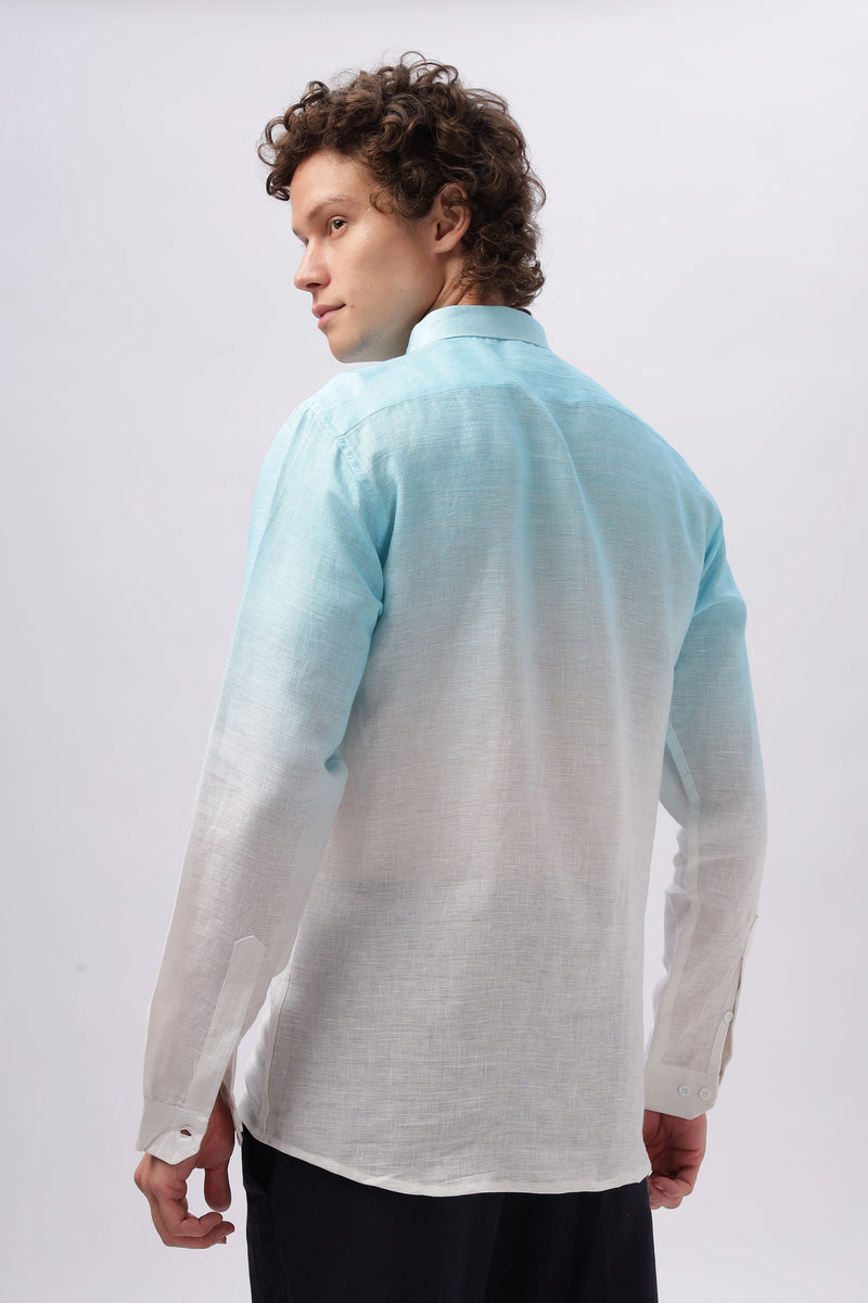 Ombrè 100% Natural Skyler Blue Shirt