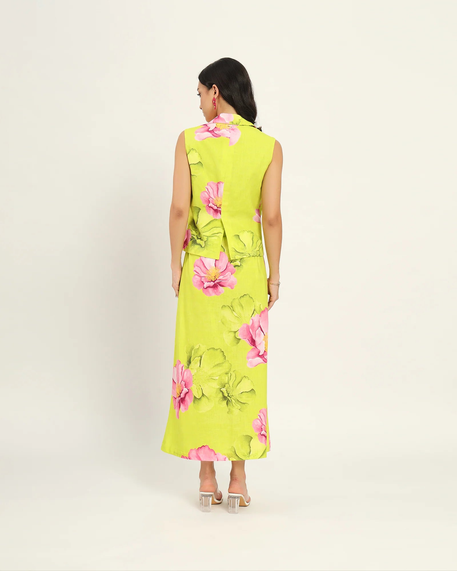 Tsubaki waistcoat and skirt set
