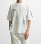 Tonal embriodery T-shirt