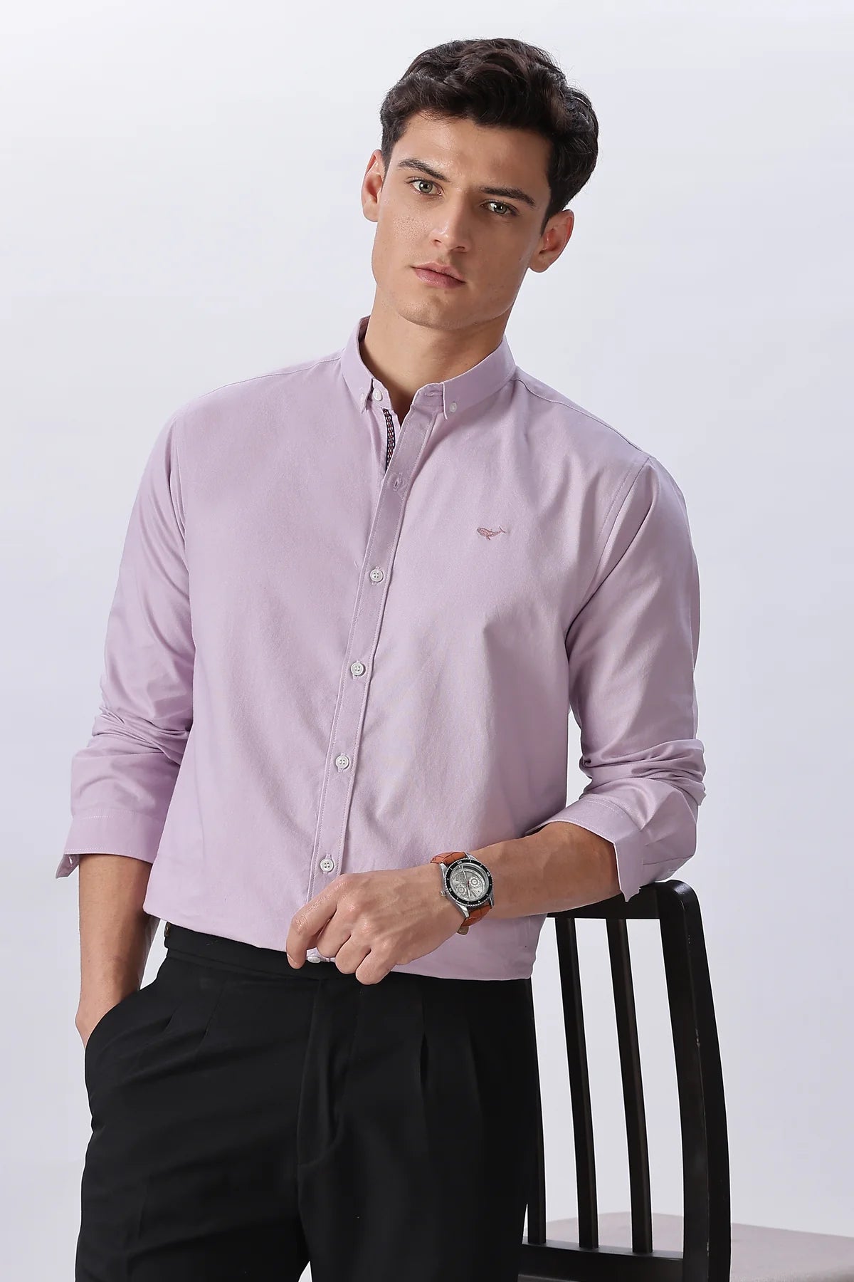 Lagos Lilac Pre-washed Oxford Shirt