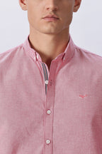 Coral Rose Pre-washed Oxford Shirt