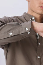Granada Olive Pre-washed Oxford Shirt