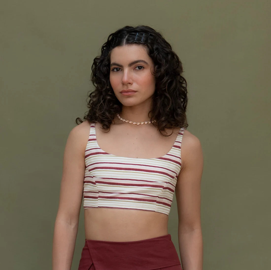 Cherry bralette & Russet set